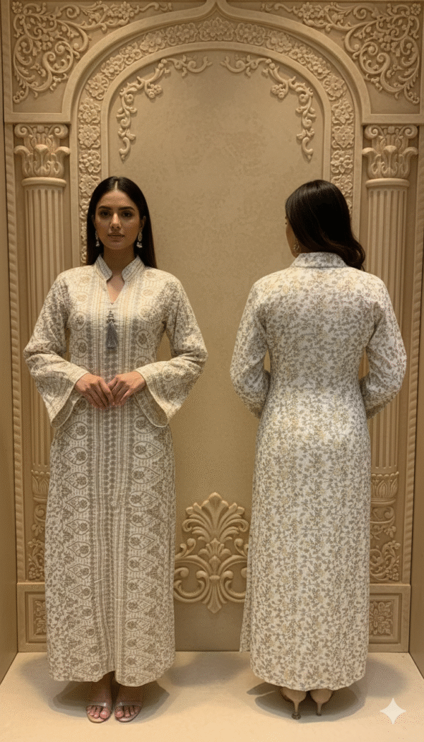 جلابيه كويتي تطريز