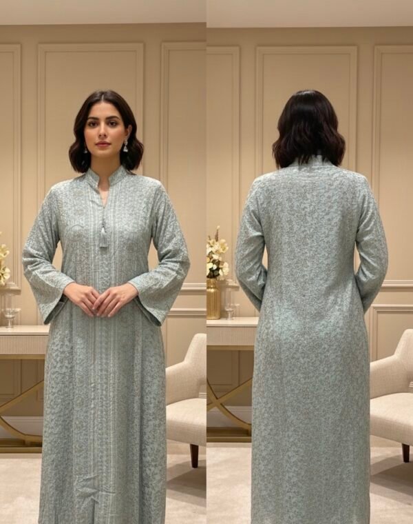 جلابيه كويتي تطريز