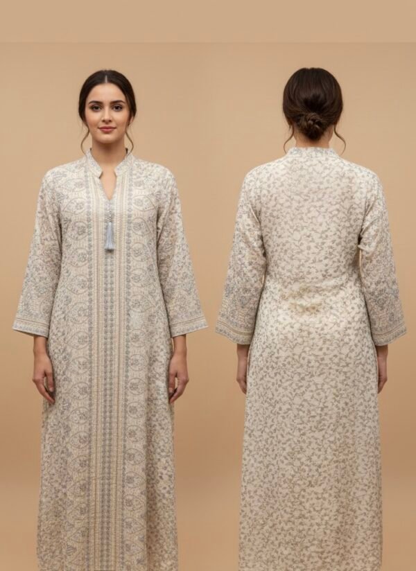 جلابيه كويتي تطريز