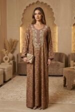 جلابية كشمريه لون بني دافي