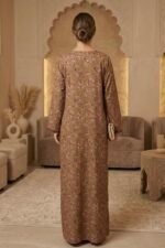 ⁦جلابية كشمريه لون بني دافي⁩ - الصورة ⁦2⁩