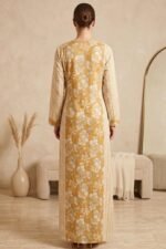 ⁦جلابيه مشجره اصفر⁩ - الصورة ⁦2⁩